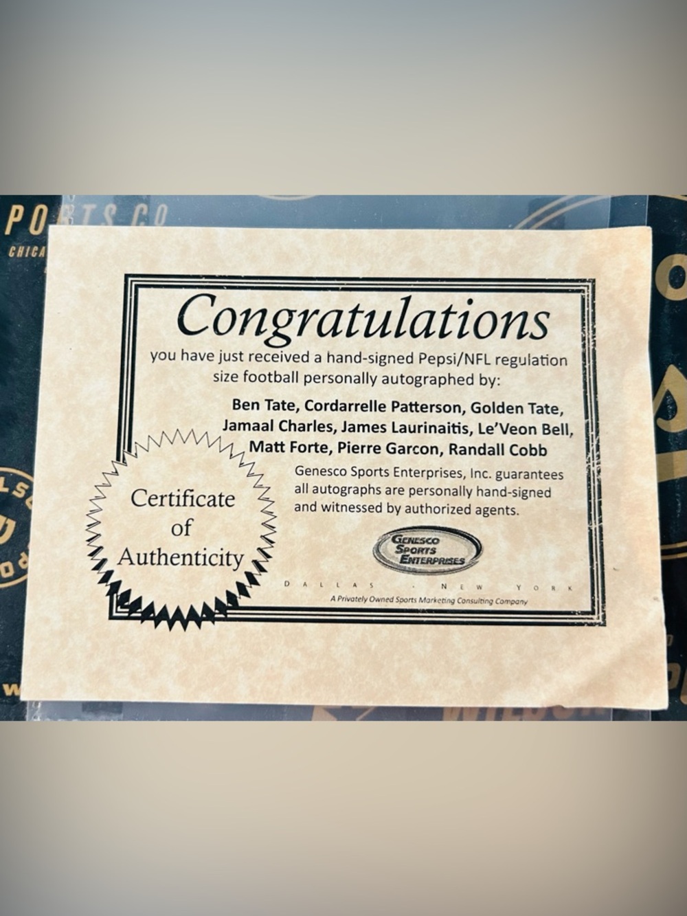 “The Duke” multi-auto Football w/COA - Picture 1 of 6